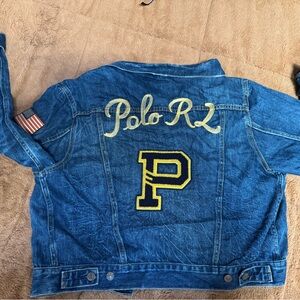 Ralph Lauren polo Jean Jacket with Polo Patches